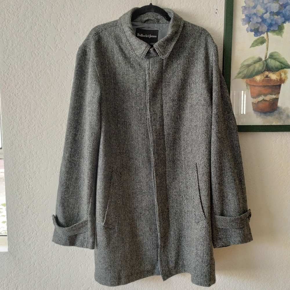 Handwoven Scottish Tweed Men's Overcoat by Bullock and Jones